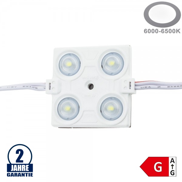 LED 12V SMD 4 2835 Modul 2,4W IP65 Kaltweiß LED 12V SMD 4 2835 Modul 2,4W IP65 Kaltweiß